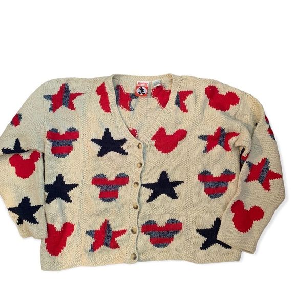 Disney Sweaters - Vintage Mickey Mouse Knitted cardigan